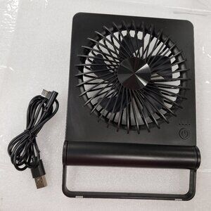 Koonie USB Fan Strong Wind Ultra Quiet Small Desk Fan 220° Tilt Folding 3 Spe...